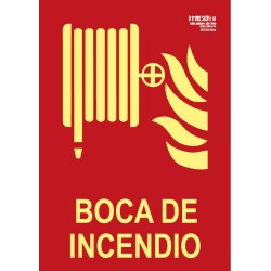 Señal extintor boca de incendios clase B 29,7 x 21cm PVC