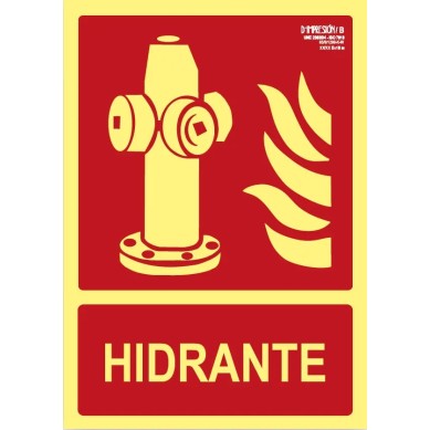 Señal hidratante clase B 29,7 x 21cm PVC