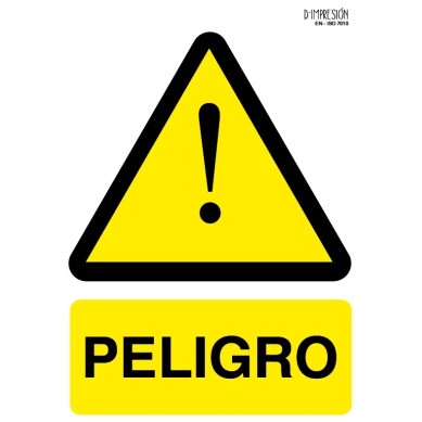 Señal peligro ISO 7010 29,7x 21cm PVC