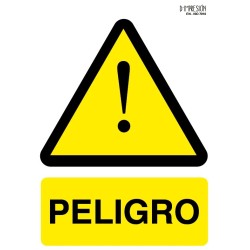 Señal peligro ISO 7010 29,7x 21cm PVC