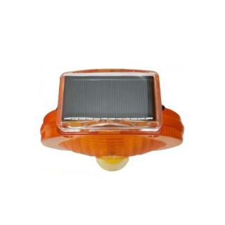 Baliza luminosa con placa solar para cono